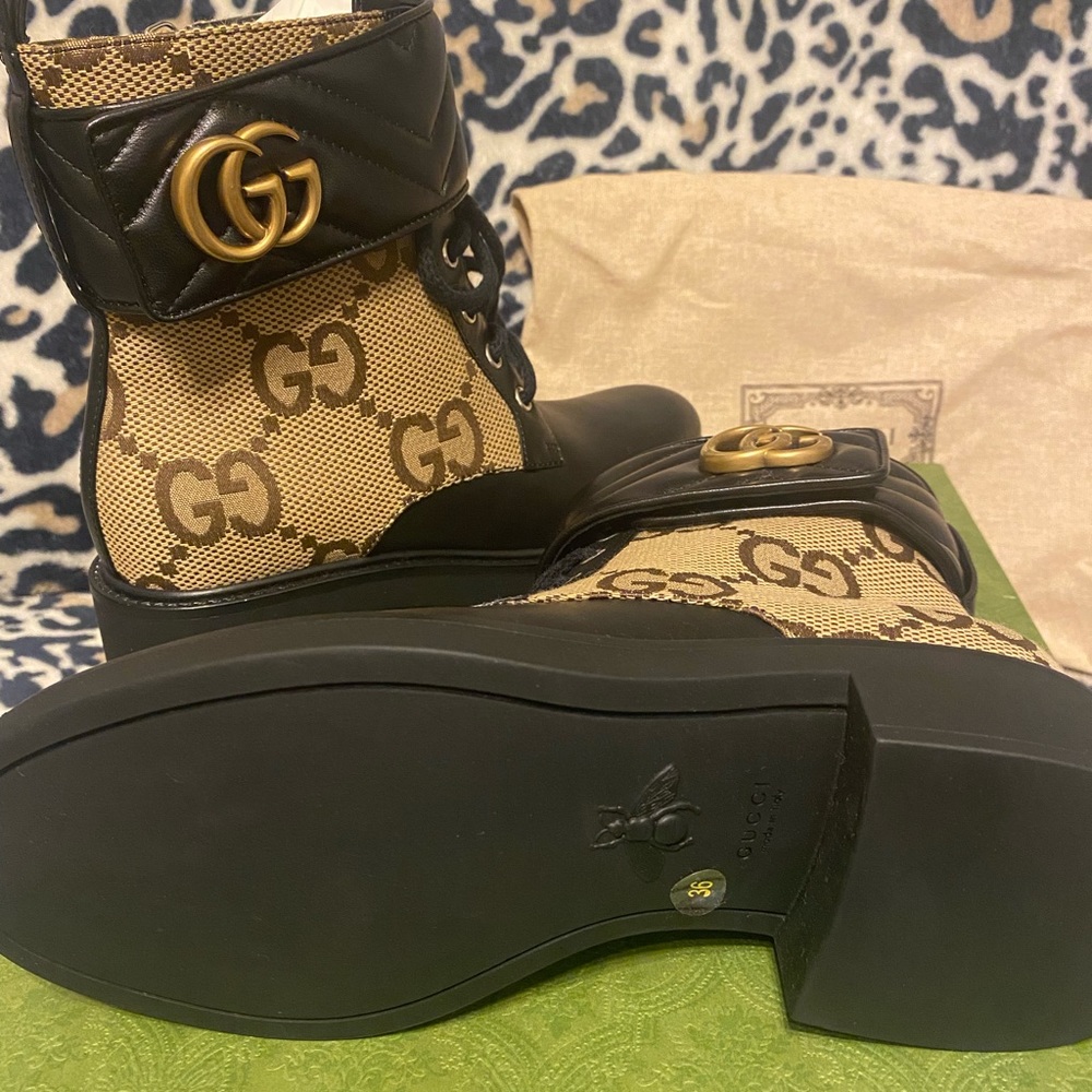 Brand New - Never Worn Gucci Boots with Double G